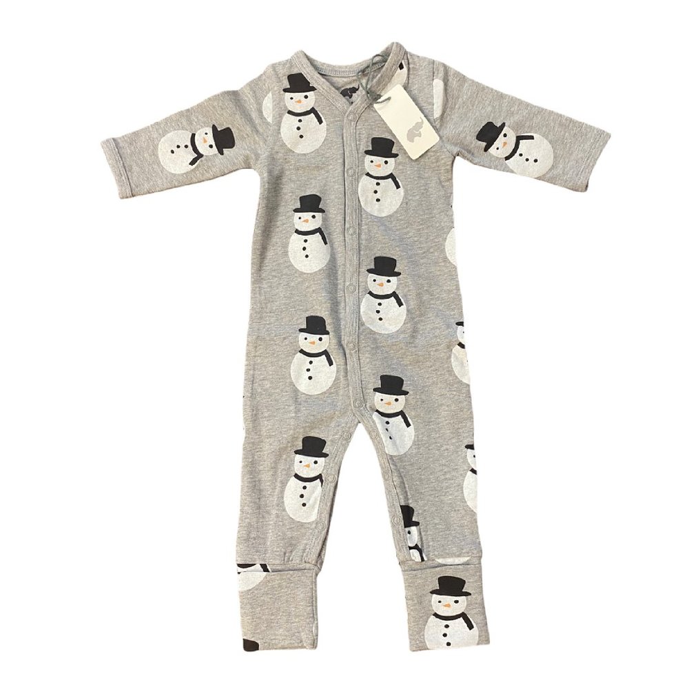 NWT: Monica + Andy On the Go One Piece Romper: Let It Snowman